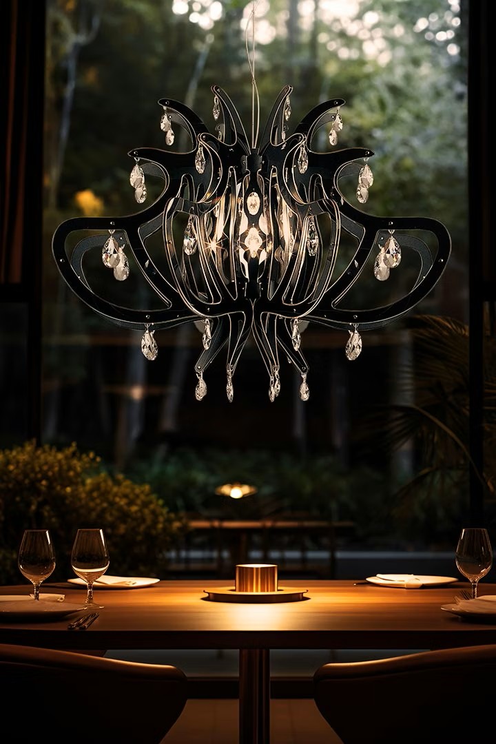 Slamp Musta Medusa valaisin