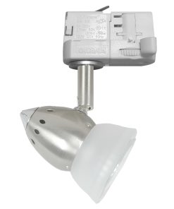 valkoinen, kromi kork. max 10,2cm halk. 3,6cm 1xGU10 / 50W max - 1-vaihe adapteri XTKR-66