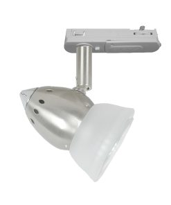 valkoinen, kromi kork. max 10,2cm halk. 3,6cm 1xGU10 / 50W max - 1-vaihe adapteri XTKR-66